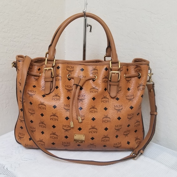 MCM Bags Mcm Crossbody Handbag Shoulder Drawstring Leather Satchel Poshmark